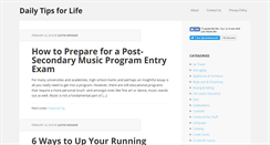 Desktop Screenshot of dailytipsblog.com